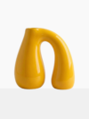 Yellow Ceramic Decorative Pitcher Vase